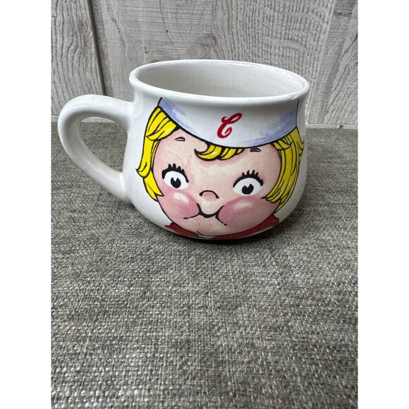Campbells Soup Kid Mug 1998 Licensed Vintage Ceramic Collectible - Picture 1 of 6